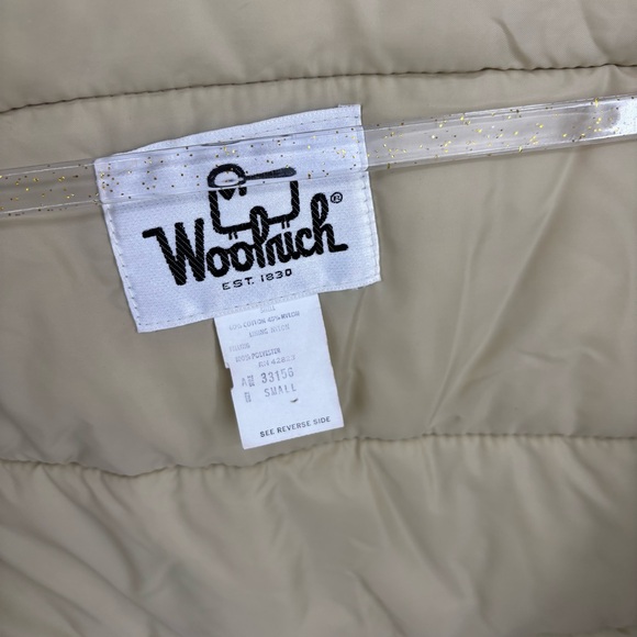 Vintage Woolrich Puffer Vest Khaki Size Small - Picture 9 of 9